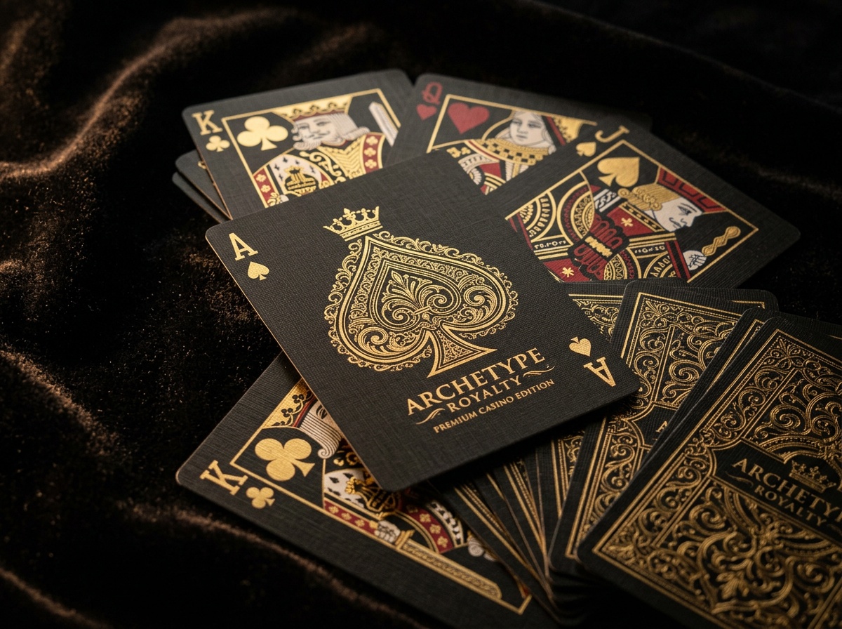 Cartes à jouer étalées
