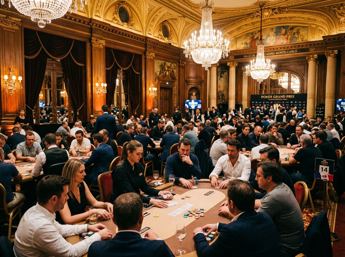 Tournoi de poker avec de nombreux joueurs